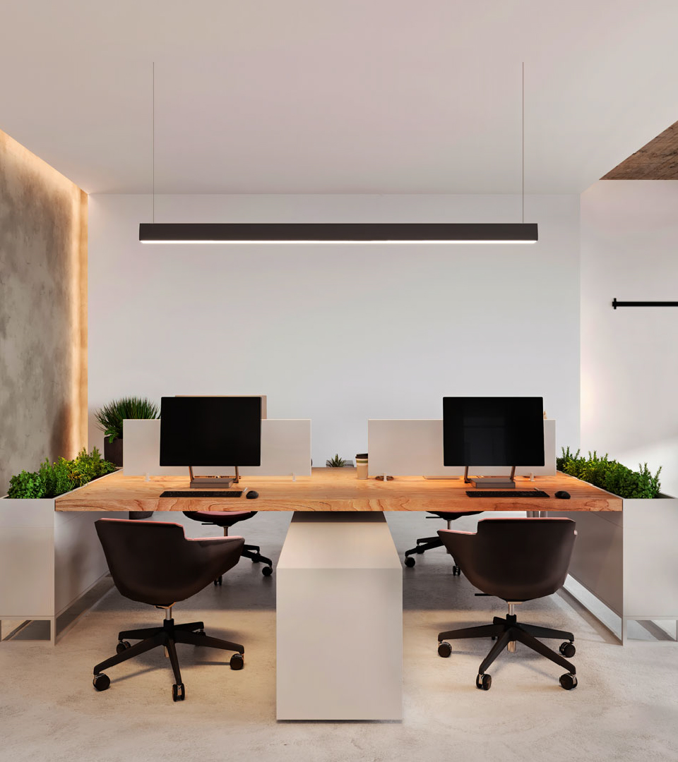 Office lighting with Airam's Vario luminaire