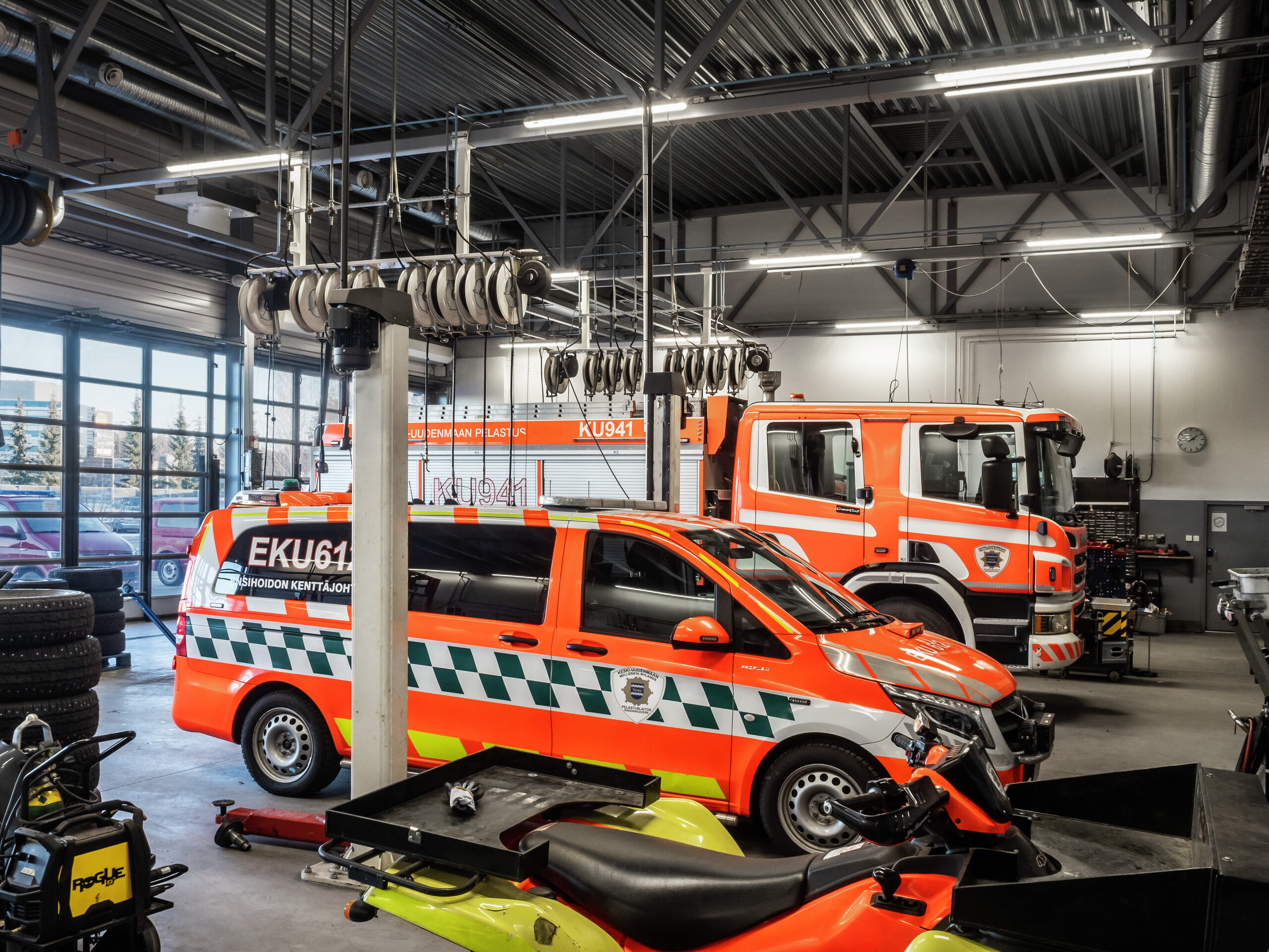 Airam performed lighting calculations for Vantaa joint fire station renovation and supplied new luminaires