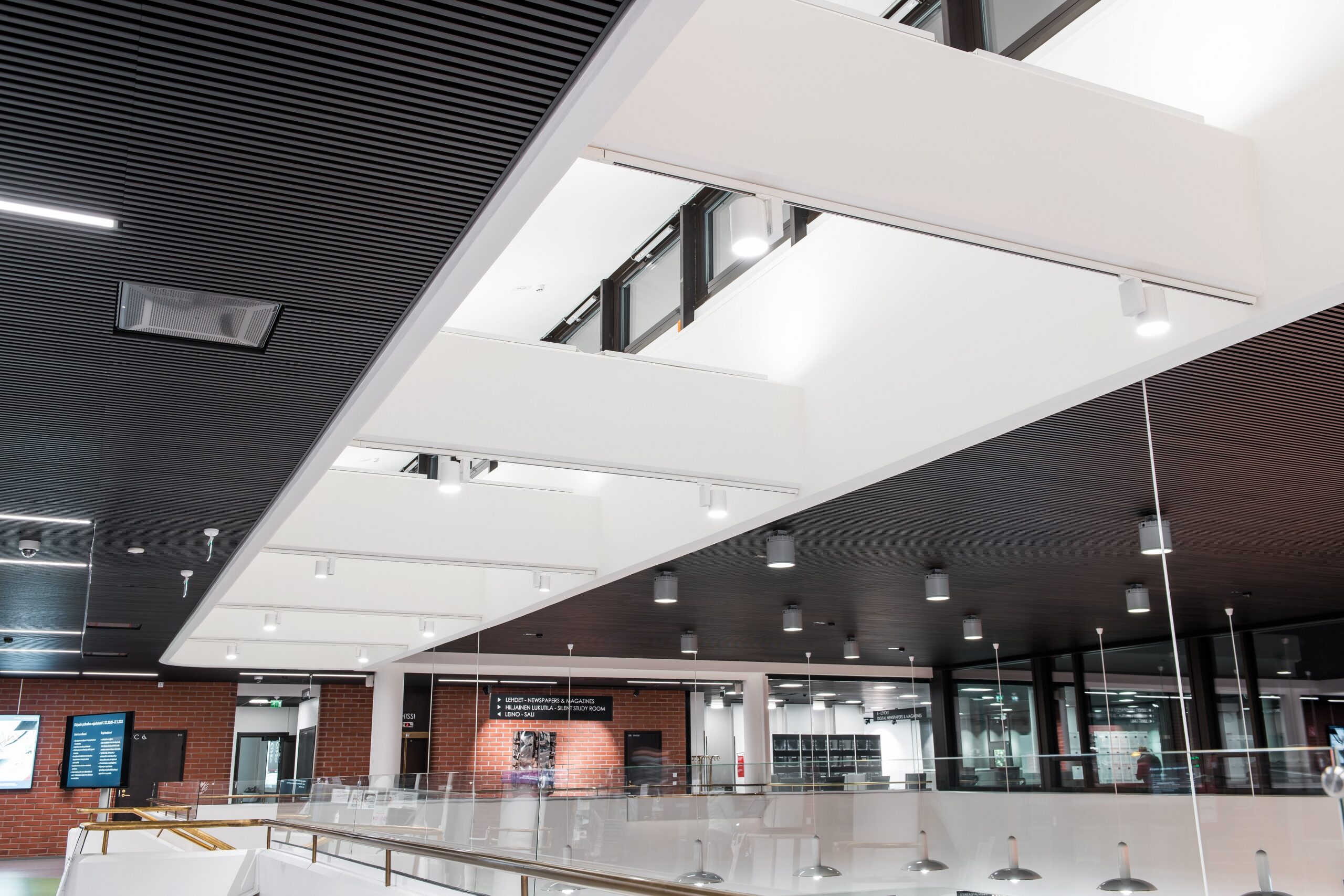 Airam luminaires were selected for the spaces of Hämeenlinna's main library, some of which use wirelessly managed, self-learning ActiveAhead control.