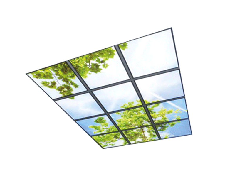 Plateia Sky is an eye-catching luminaire range designed for offices, hospitals, restaurants and other public spaces.