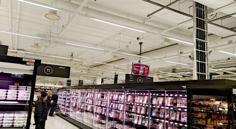 K-Citymarketin valaistus uusittiin Marketalla